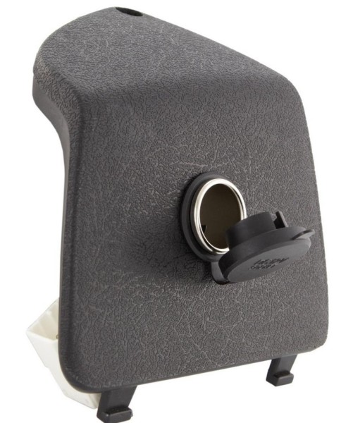 Cache-bagages gauche avec allume-cigare 12V pour Vespa GTS/GTS Super/GTV/GT, noir