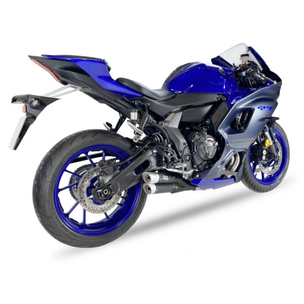 IXIL HYPERLOW XL pour Yamaha YZF-R7, acier inoxydable noir, homologué E, Euro5