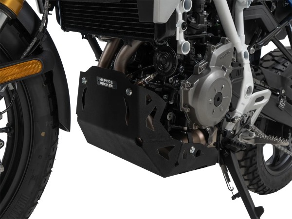 Plaque de protection de moteur noire pour BMW F 450 GS (25-) Hepco & Becker