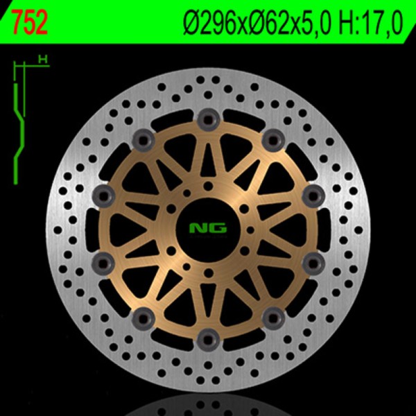 NG BRAKES disque de frein flottant rond