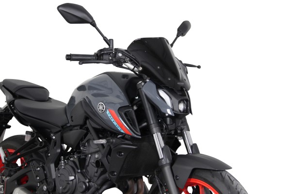 Ecran racing MRA "NRN" noir pour Yamaha MT-07 (21-24)