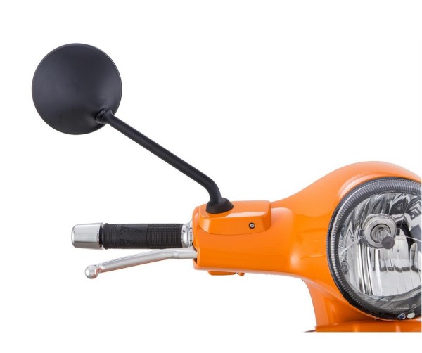Rétroviseur pour Vespa LX/LXV/S/GTS/GTS Super/GTV/GT 60/GT/GT L 50-300ccm, noir mat, droite