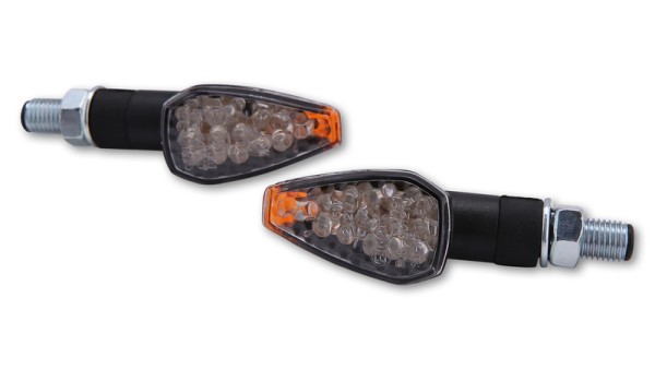 HIGHSIDER Smart Peak LED clignotants boîtier noir / lentille claire (paire), avant & arrière