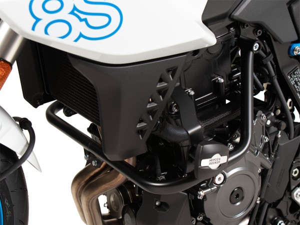 Arceau de protection moteur noir avec ProtectionPad pour Suzuki GSX-8S (23-) Hepco & Becker