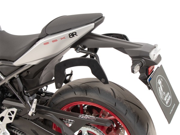 Supports latéraux C-Bow noirs pour Suzuki GSX-8R (24- ) Hepco & Becker