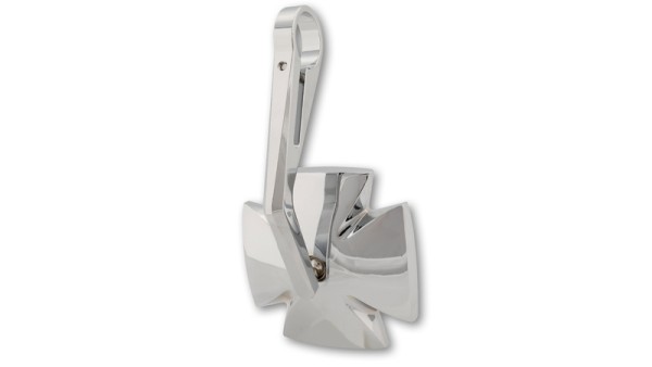 HIGHSIDER pro Rétroviseur d'extrémité de guidon Iron Cross chrome (1pc)