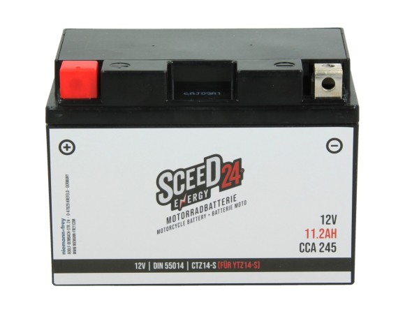 Batterie Sceed24 12 V, 11 A, gel / SLA