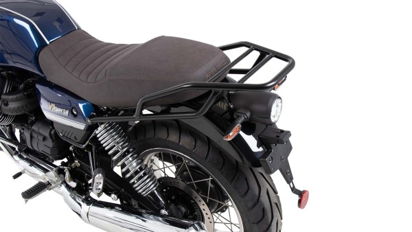 Porte-bagages tubulaire noir pour Moto Guzzi V7 850 Special/Stone/Centenario (21-24)