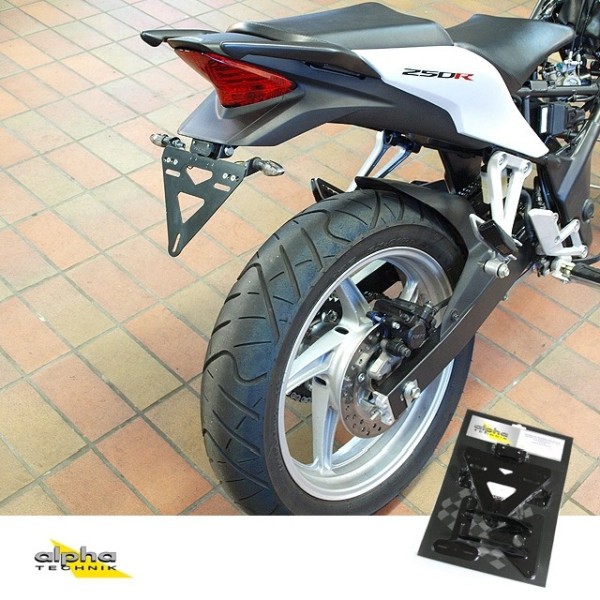 alpha Technik Kennzeichenhalter für Honda CBR250R; Typ MC41; Modelljahr 2011