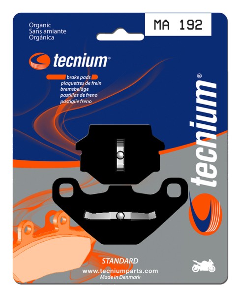 Plaquettes de frein organiques Tecnium Street - MA192
