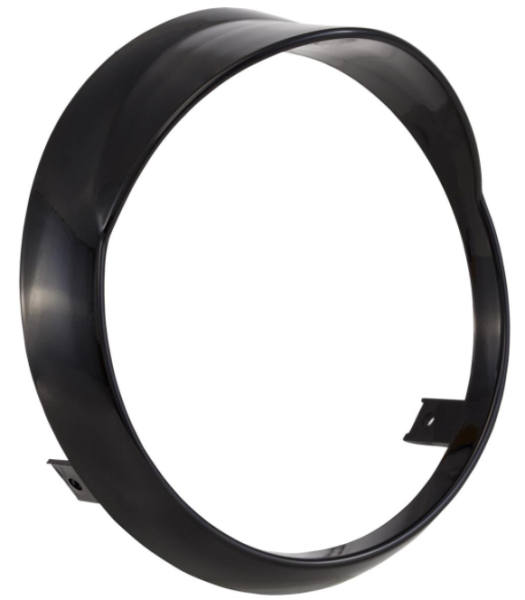 Anneau de lampe pour Vespa Primavera 50-150ccm 2T/4T, noir brillant