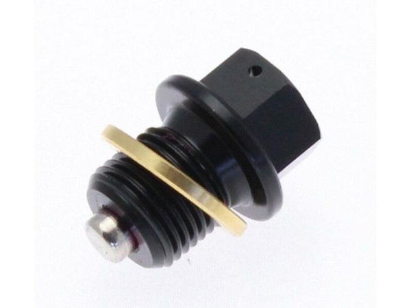 Tecnium Magnetische Ablassschraube - Aluminium schwarz M12x1,25x14
