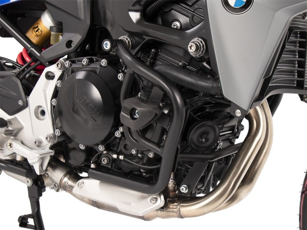 Arceau de protection du moteur avec protectionpad noir pour BMW F 900 XR (20-24) Hepco & Becker