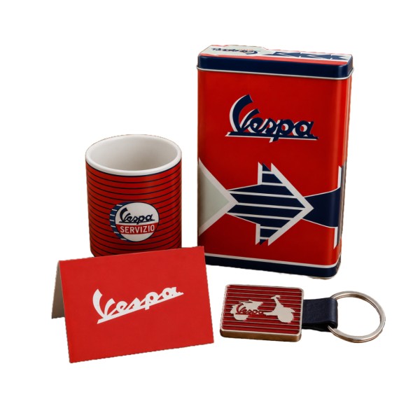 Pack de produits dérivés Vespa « Servizio » rouge
