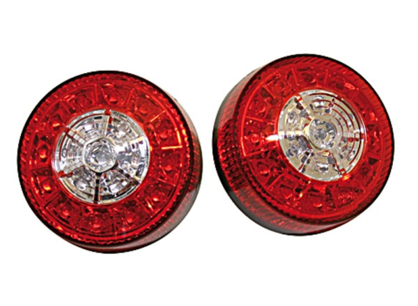 HIGHSIDER smart LED Feu arrière, feu stop, clignotant Pour ATV Noir/Rouge 3en1, E-approuvé (paire)