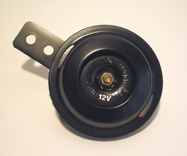 HIGHSIDER smart Hupe Schwarz 12V, 70 mm Durchmesser, 100 dB, E-Geprüft