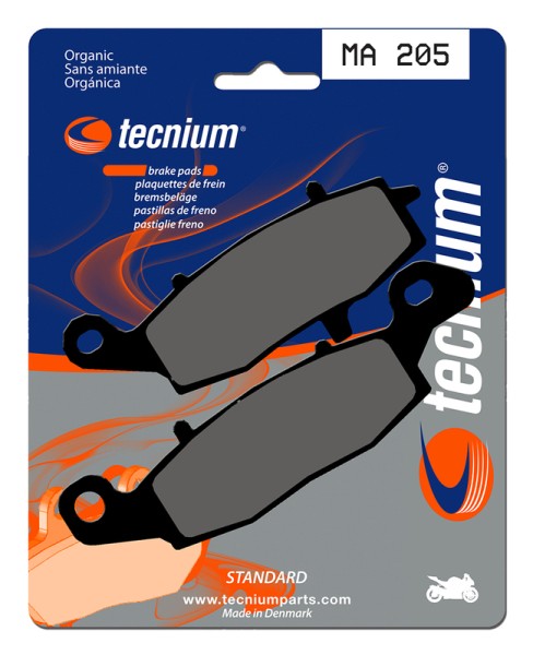 Plaquettes de frein organiques Tecnium Street - MA205