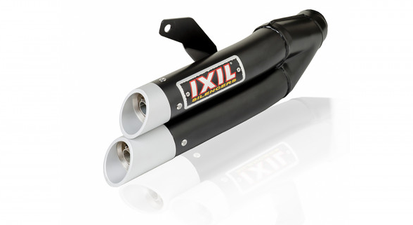 Embout IXIL HYPERLOW BLACK XL en acier inoxydable pour Honda CBR 500 R / CB 500 F (année 19-)