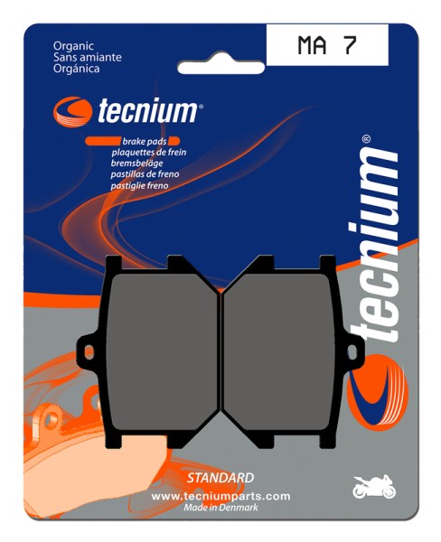 Plaquettes de frein organiques Tecnium Street - MA7