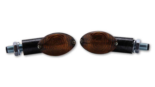 HIGHSIDER Smart Cateye ampoules mini-clignotants boîtier noir / lentille gris fumée (paire), avant & arrière