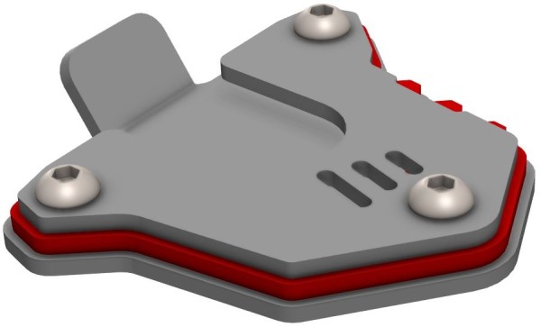 Élargissement du pied de béquille latérale pour Honda XL 750 Transalp, rouge