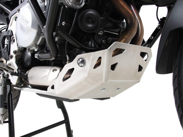 Plaque de protection moteur argentée pour BMW F 750 GS Hepco & Becker
