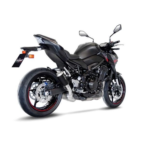 Système d?èchappement LeoVince LV 10 pour Kawasaki Z 900, acier inoxydable noir, slip on, Euro4+5, E-approbation