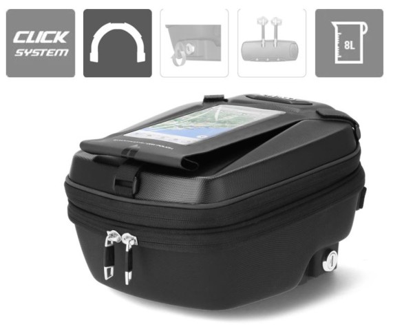 Sac de réservoir Shad 5-8 L, système Click, double verrouillage
