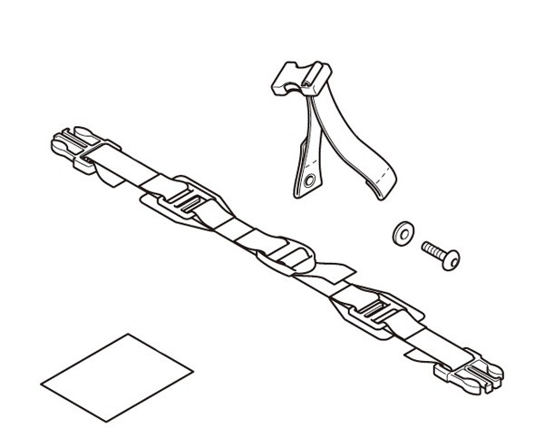 Kit de montage pour sac siège passager original Honda CB 650 F/ CB 500 F/ CBR 650 F/ CBR 300 R/ CBR 500 R