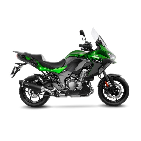 LeoVince système d'échappement SBK Nero pour Kawasaki Versys 1000 /S /SE, noir, slip on, E-approbation