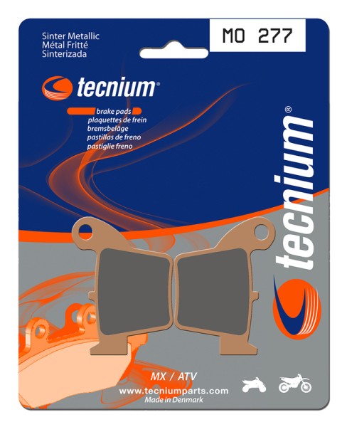 Plaquettes de frein Tecnium MX/ATV en métal fritté - MO277