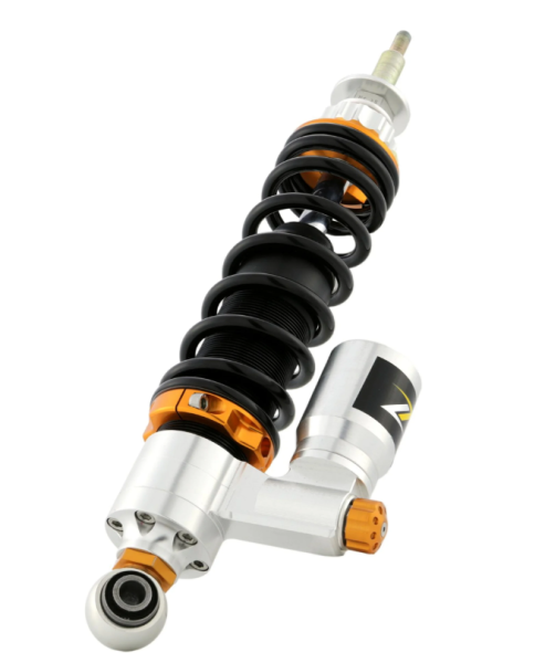 Amortisseur arrière ZELIONI pour Vespa LX/LXV/S 125/150ccm, argent/orange/noir