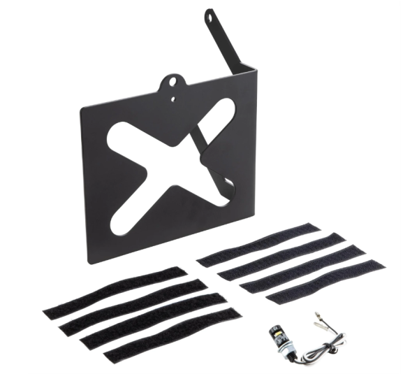 Support de plaque d'immatriculation latéral pour Vespa GTS/GTS Super/GTV/GT, noir mat