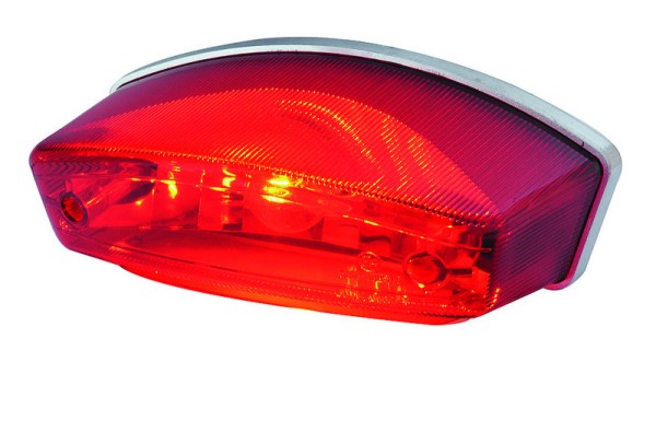 HIGHSIDER smart MONSTER Feu arrière universel y compris éclairage de la plaque d'immatriculation, rouge/clair