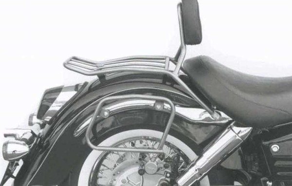 Porte-sac en cuir tubulaire chromé pour Honda VT 1100 C3 Shadow (98-00) Hepco & Becker