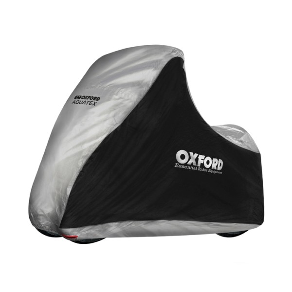 Oxford Indoor / Outdoor Abdeckplane Aquatex Schwarz/Silber - Scooter - MP3/3roues