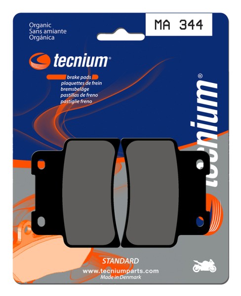 Plaquettes de frein organiques Tecnium Street - MA344