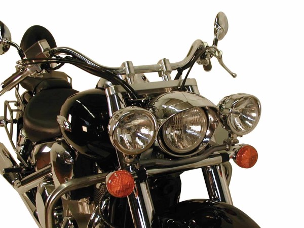 Kit de phares supplémentaires Twinlight (feux de route) chrome pour Honda VTX 1300 (03-07) Hepco & Becker