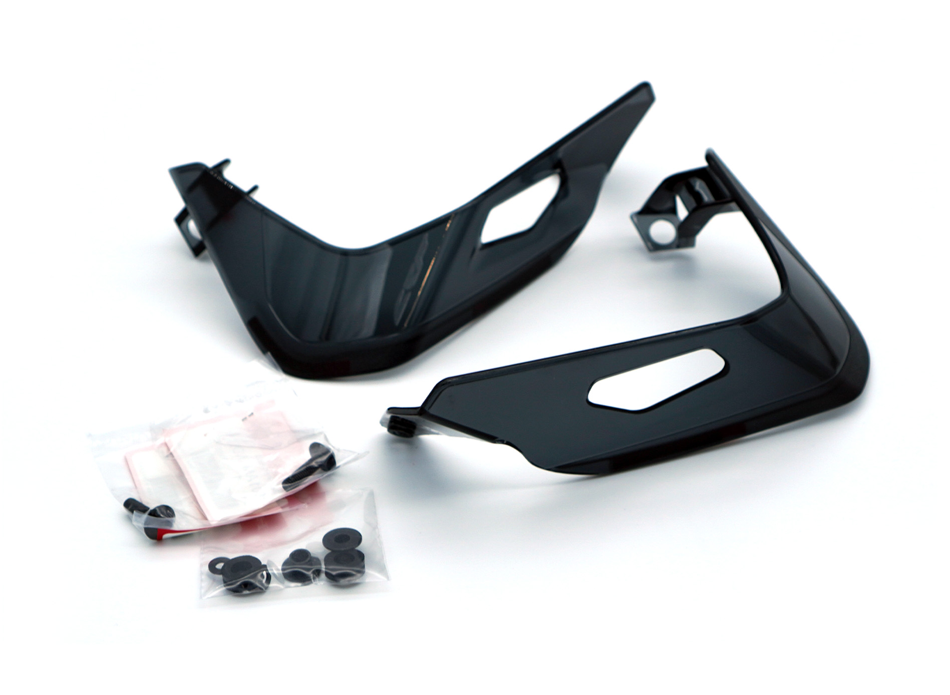 Aramox Kit D'ailes de Déflecteur D'air, Kit D'ailettes Latérales de Moto en  Fibre de Carbone pour Déflecteur D'air de Carénage pour Ducati Multistrada