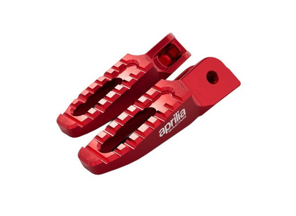 Repose-pieds en aluminium rouge pour Aprilia 457 (24-) / Tuono 457 (25-)