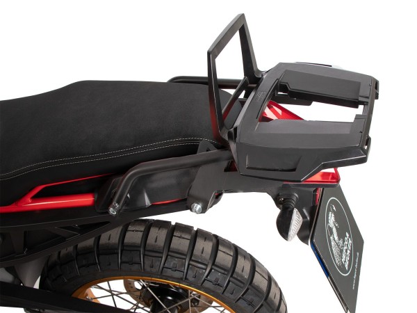 Support de top case Alurack noir pour Aprilia Tuareg 660 Rally (25-) Hepco & Becker