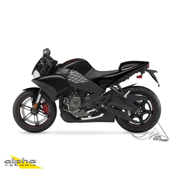 Stompgrip (Rahmen) schwarz, Volcano, für Buell 1125R, 2008-2009, XB Modelle (siehe Verwendungsliste)