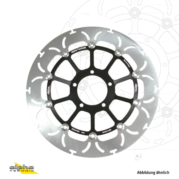 alpha Technik Bremsscheibe Omega-Design ABD33, vorne für Suzuki GSX-R1000 / GSX-R750 / GSX-R600