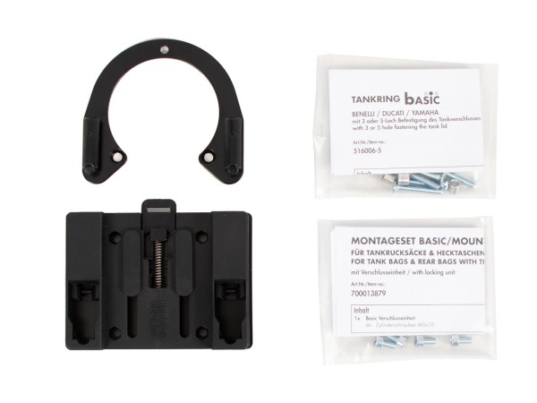 Anneau de réservoir Basic avec unité de fermeture de la sacoche de réservoir pour Ducati Monster M 750 (95-99) Hepco & Becker