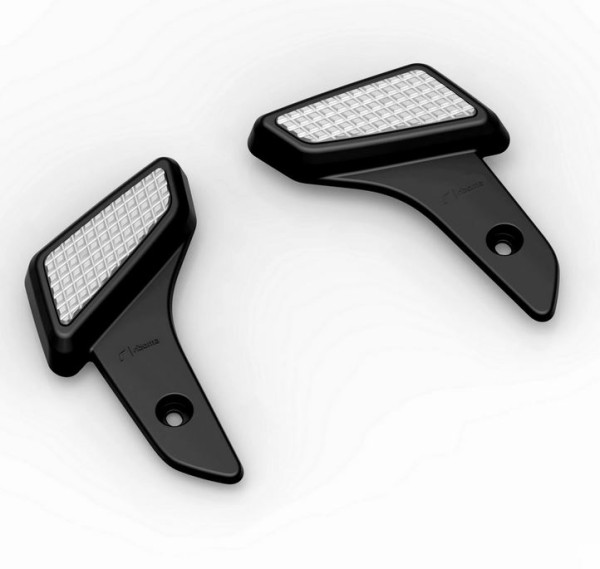 Repose-pieds RIZOMA pour Vespa Primavera/Sprint/Elettrica, argent/noir