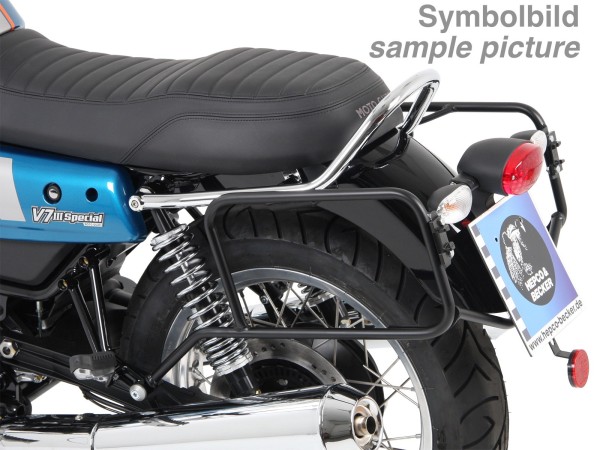 Supports de valises latérales fixes chromés pour V 7 III stone/ special/ Anniversario/ Racer (année 17-)