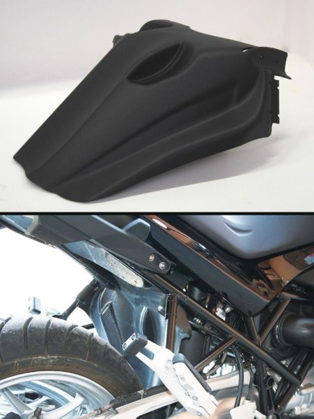 Protection anti-éclaboussures arrière pour BMW R 1200 R (06-10), plastique, noir