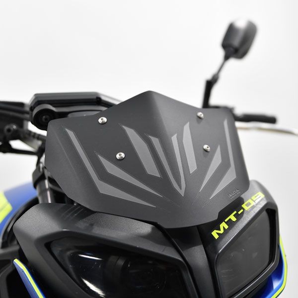 Pare-brise (flyscreen) pour Yamaha MT-09 (17-20) noir mat