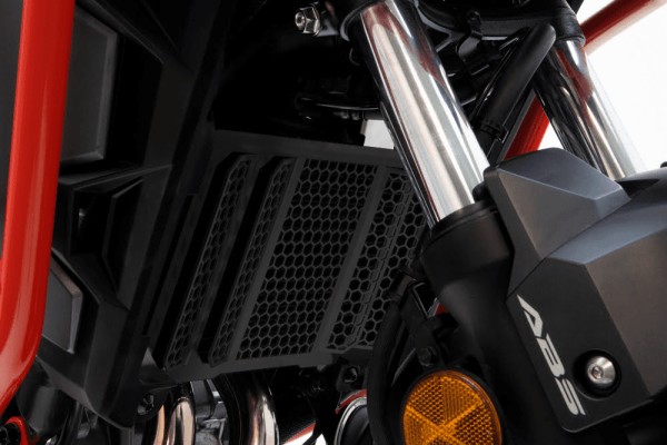 Protège radiateur pour Honda CB 500 X (19-23) / NX 500 (24-) Alu noir structuré
