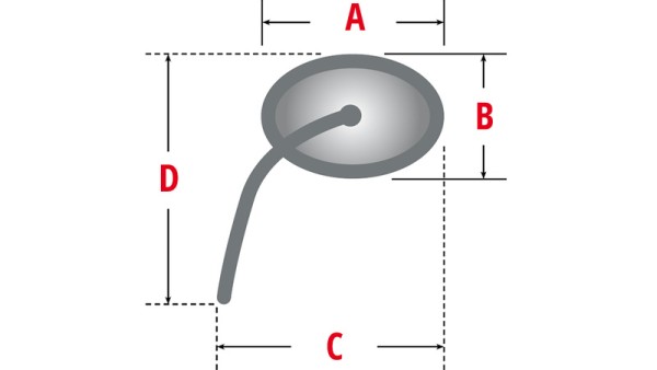 HIGHSIDER pro Rétroviseur d'extrémité de guidon Conero Black Edition Noir Avec clignotants LED (1pc)